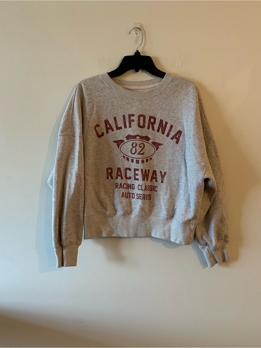 Abercrombie Sweatshirt California Raceway Soft Collection Grey M Lounge Graphic